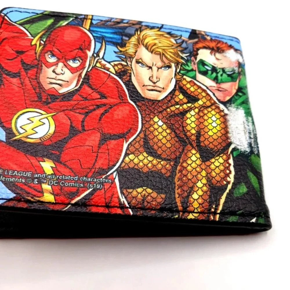 Men's Bi-fold DC Comics Vegan Leather Wallet Made In USA